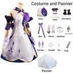 Honkai Star Rail Robin Cosplay Costume – Dress, Wig, Wings & Accessories - XS / Costume and Pannier