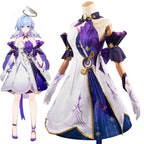 Honkai Star Rail Robin Cosplay Costume – Dress, Wig, Wings & Accessories - XS / Costume only