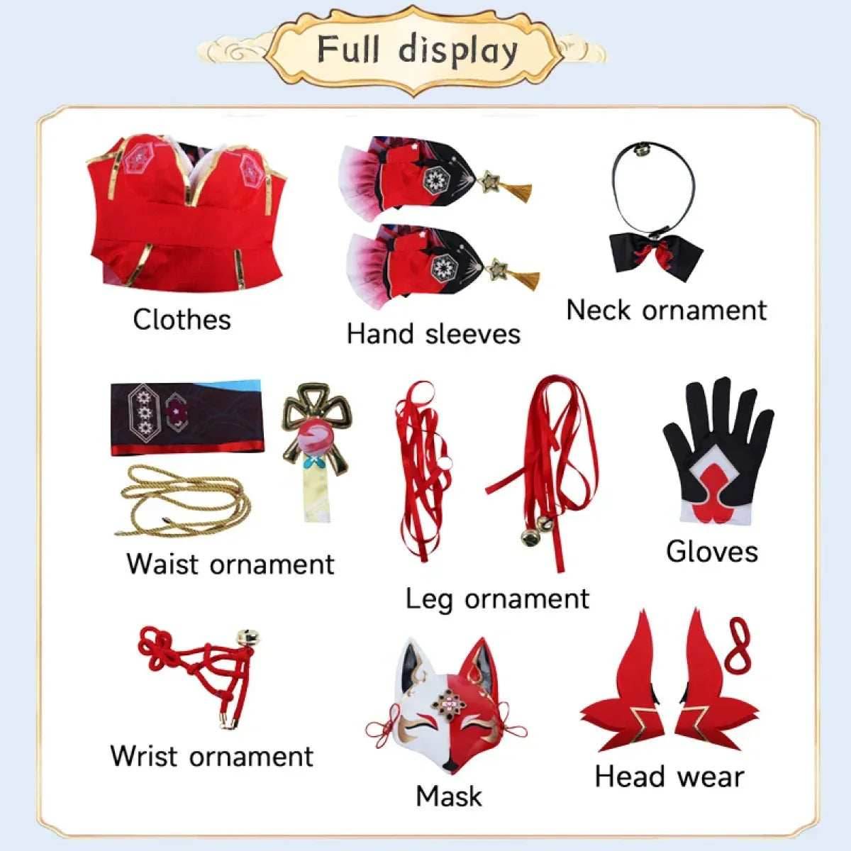 Honkai Star Rail Sparkle Cosplay Costume - Costume mask / XS