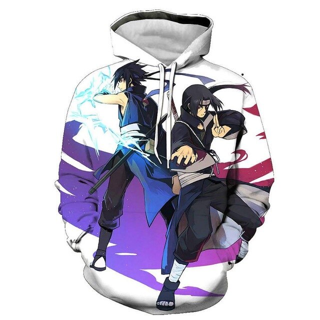 Hoodies Unisex Naruto Harajuku Japanese Anime Uchiha Itachi Printed Men's Hoodie Male Streetwear Fashion Casual sweatshirt Coat