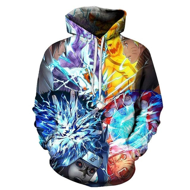 Hoodies Unisex Naruto Harajuku Japanese Anime Uchiha Itachi Printed Men's Hoodie Male Streetwear Fashion Casual sweatshirt Coat