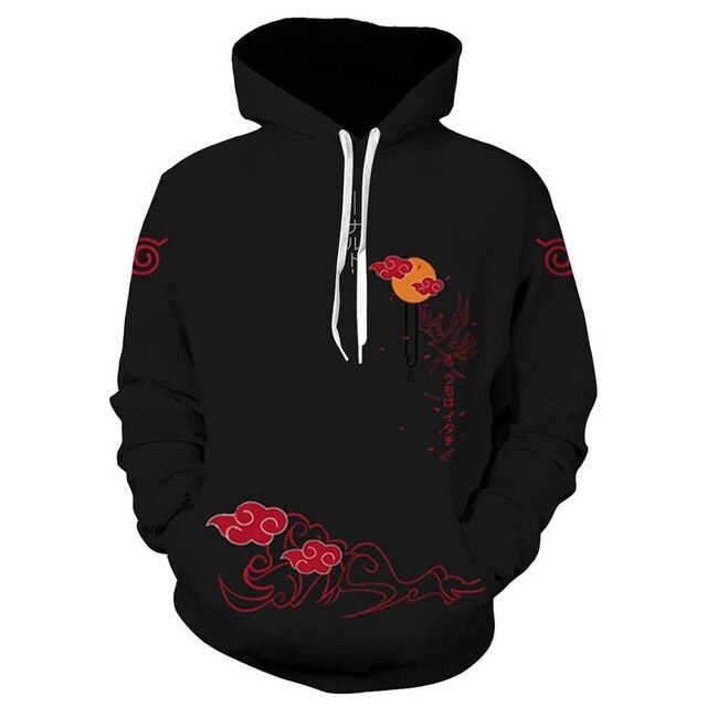 Hoodies Unisex Naruto Harajuku Japanese Anime Uchiha Itachi Printed Men's Hoodie Male Streetwear Fashion Casual sweatshirt Coat