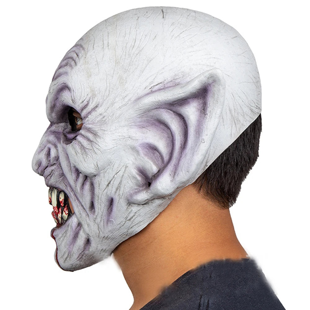 Horror vampire Skull Mask Cosplay Scary Bloody Zombie Monster Skeleton Latex Helmet Halloween Dress Up Party Costume Props