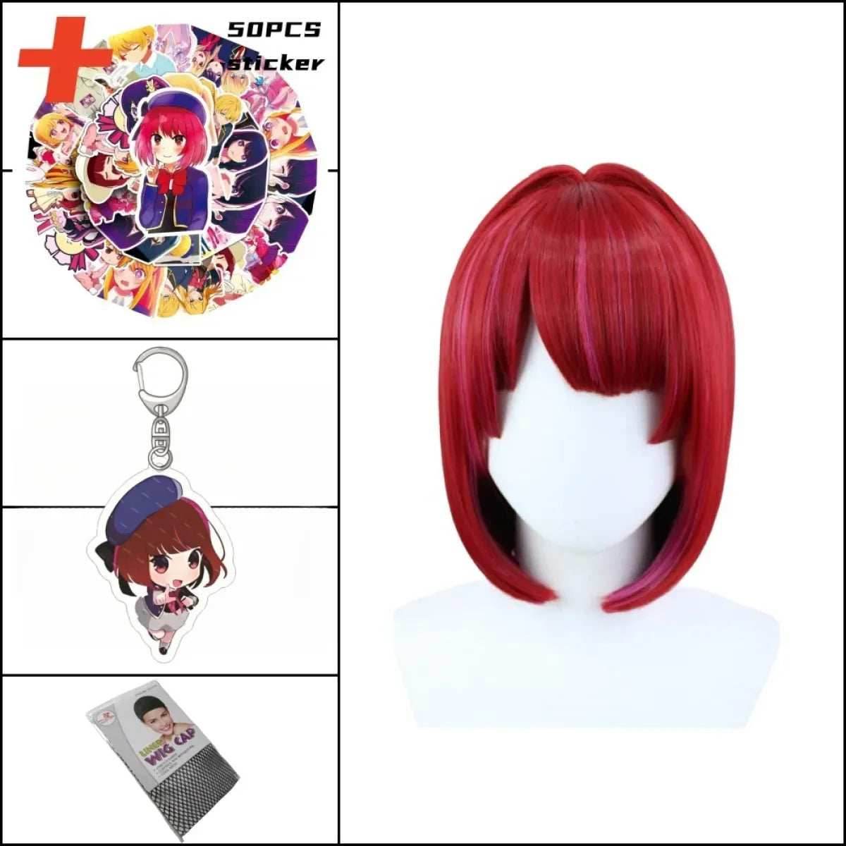 OSHI NO KO Ai Hoshino Cosplay Costume - Lolita Pink Uniform Dress - A3 / XS / CHINA | anime