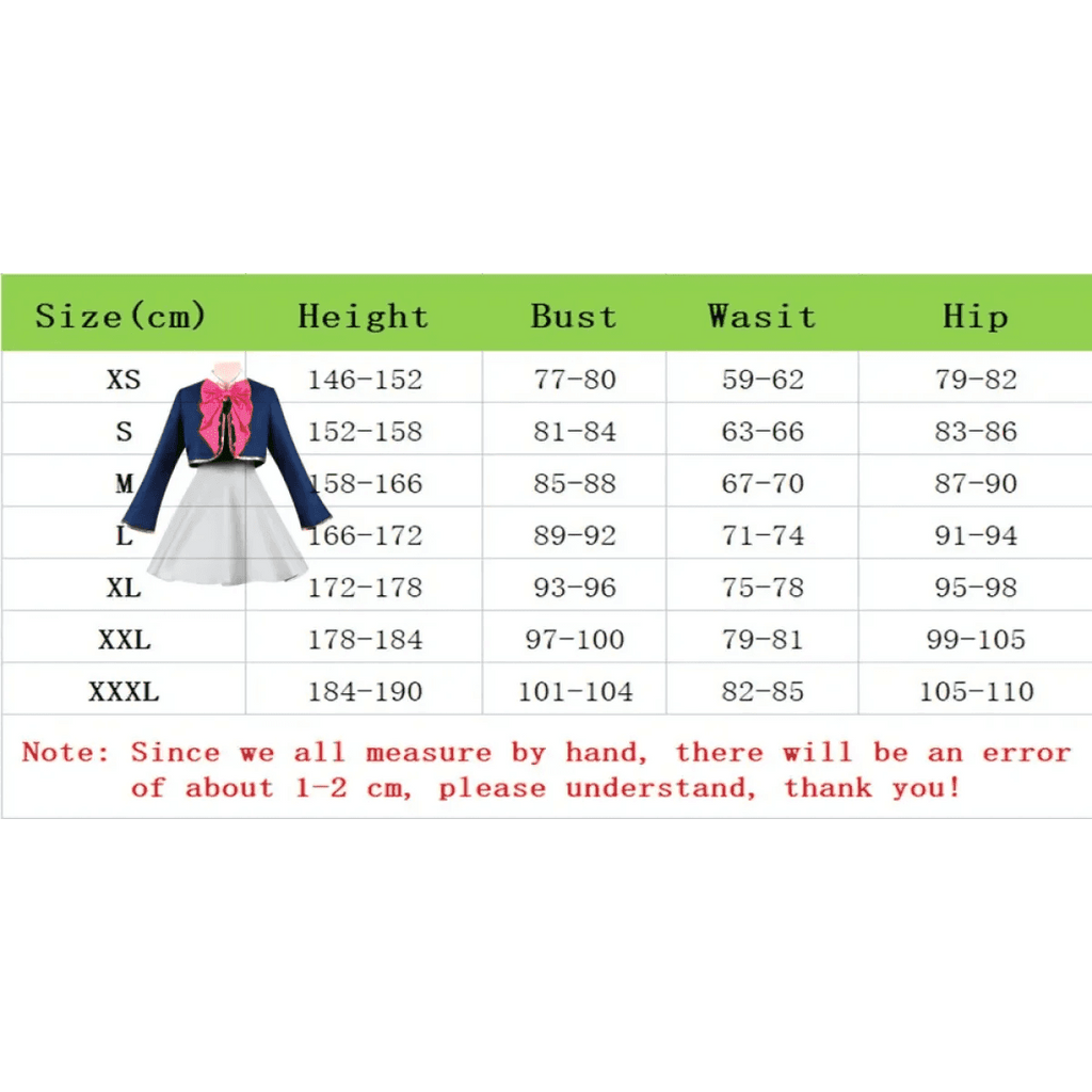 OSHI NO KO Ai Hoshino Cosplay Costume - Lolita Pink Uniform Dress - A1 one size / XS / CHINA | anime