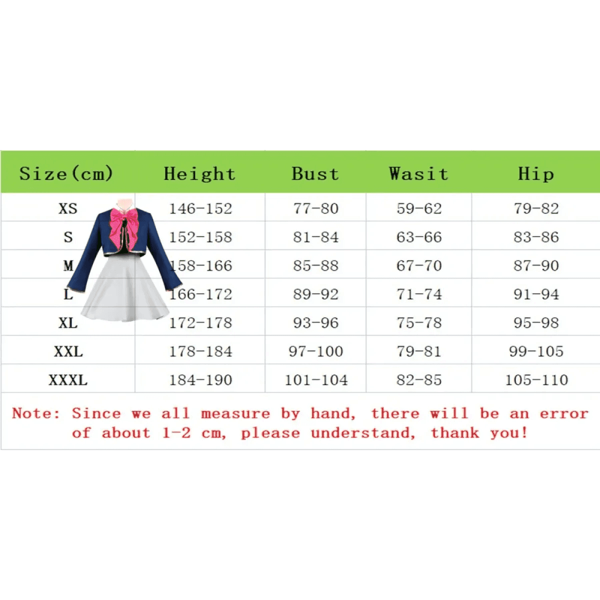 OSHI NO KO Ai Hoshino Cosplay Costume - Lolita Pink Uniform Dress - A1 one size / XS / CHINA | anime