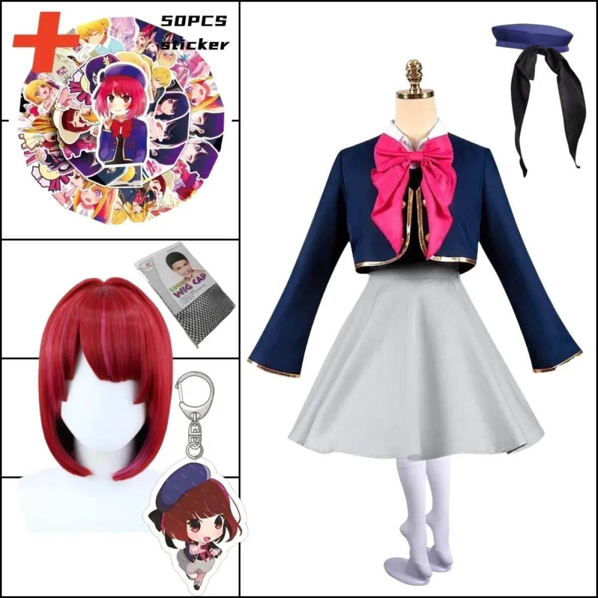 OSHI NO KO Ai Hoshino Cosplay Costume - Hoshino Rubii Arima Kana Lolita Dress - A8 / XS / Nearest Warehouse