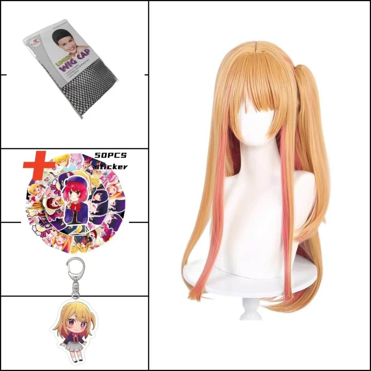 Hoshino Rubii Cosplay Costume - Oshi no Ko Anime JK Uniform Dress - A1 Wig / XS / CHINA | hoshino rubii