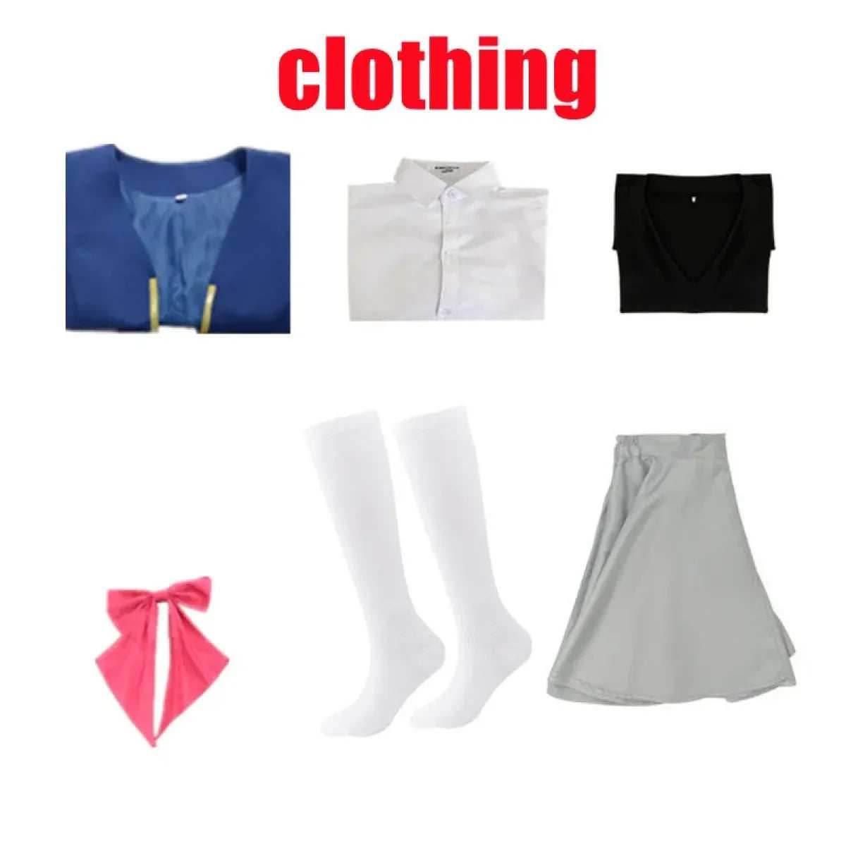 Hoshino Rubii Cosplay Costume - Oshi no Ko Anime JK Uniform Dress - A1 Wig / XS / CHINA | hoshino rubii