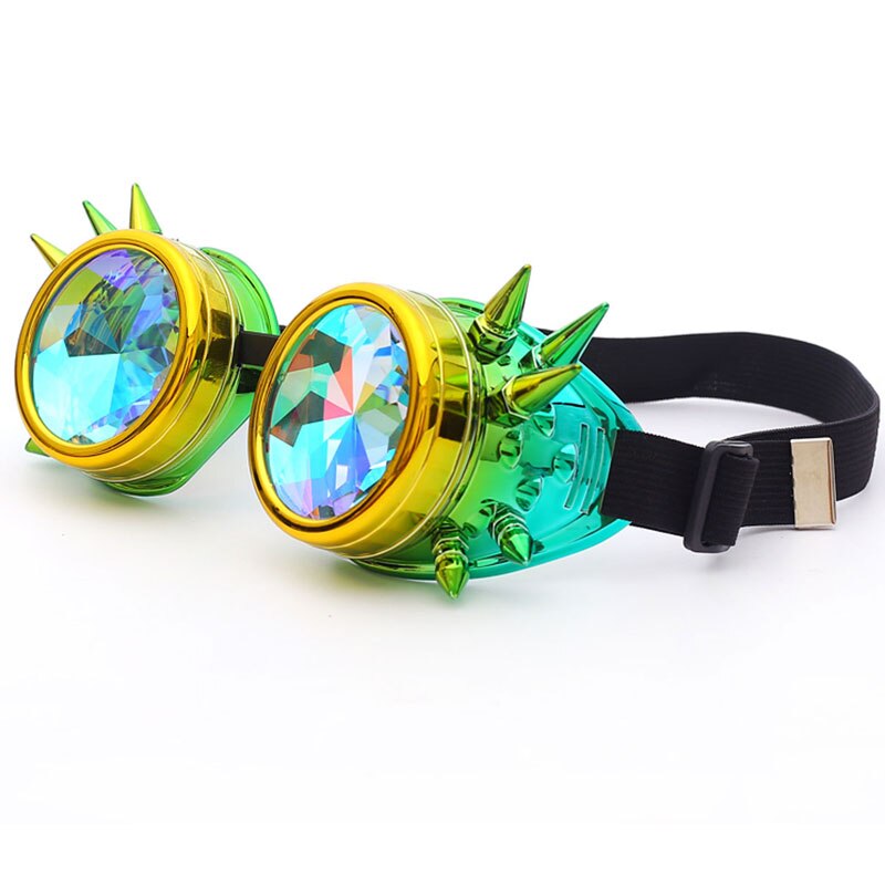 Hot New Men Women Welding Goggles Gothic Steampunk Cosplay Antique Spikes Vintage Glasses Eyewear