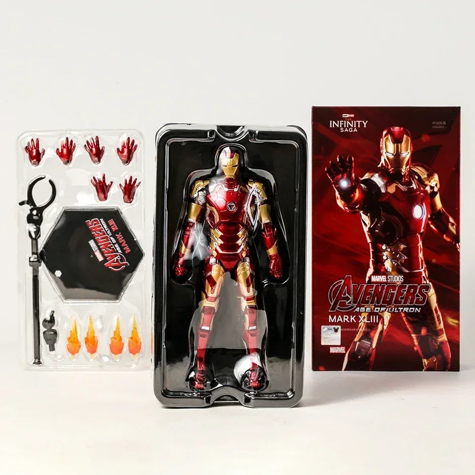 Hot Toys Marvel Iron Man Mark MK 1-7 17 21 42 43 45 46 85 Tony Stark Collection Model Action Figure Toy Birthday Gift