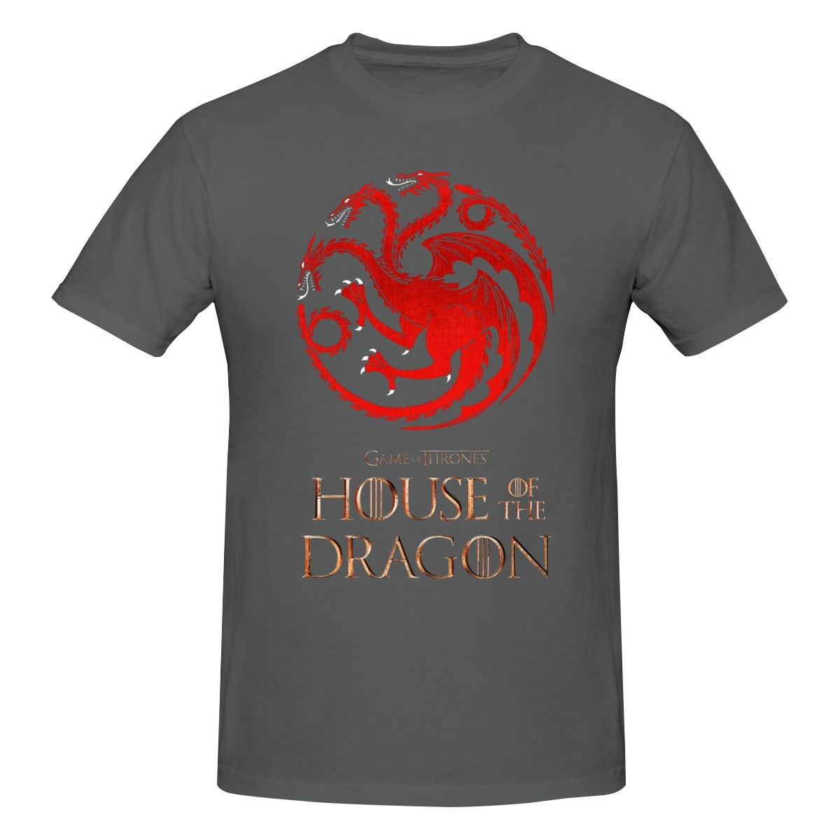 House Of The Dragon T Shirt Streetwear Plus Size Cotton Crewneck Short Sleeve Custom Anime Shirt