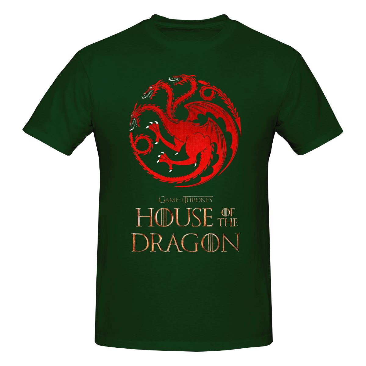 House Of The Dragon T Shirt Streetwear Plus Size Cotton Crewneck Short Sleeve Custom Anime Shirt