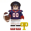 Houston texans NFL Football Teams Lego Minifigures Custom Toys