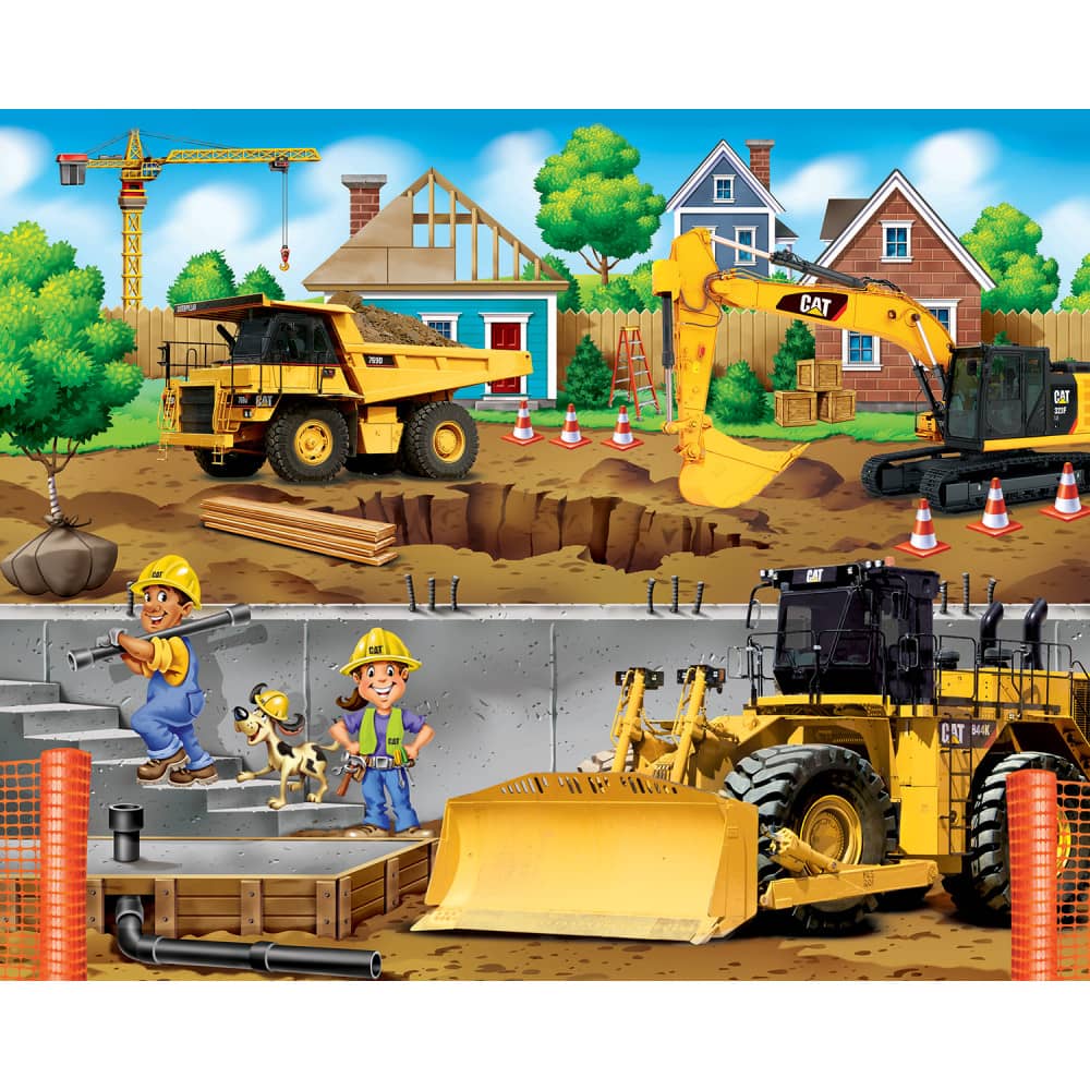 CAT 100 Piece Jigsaw Puzzles 4-Pack