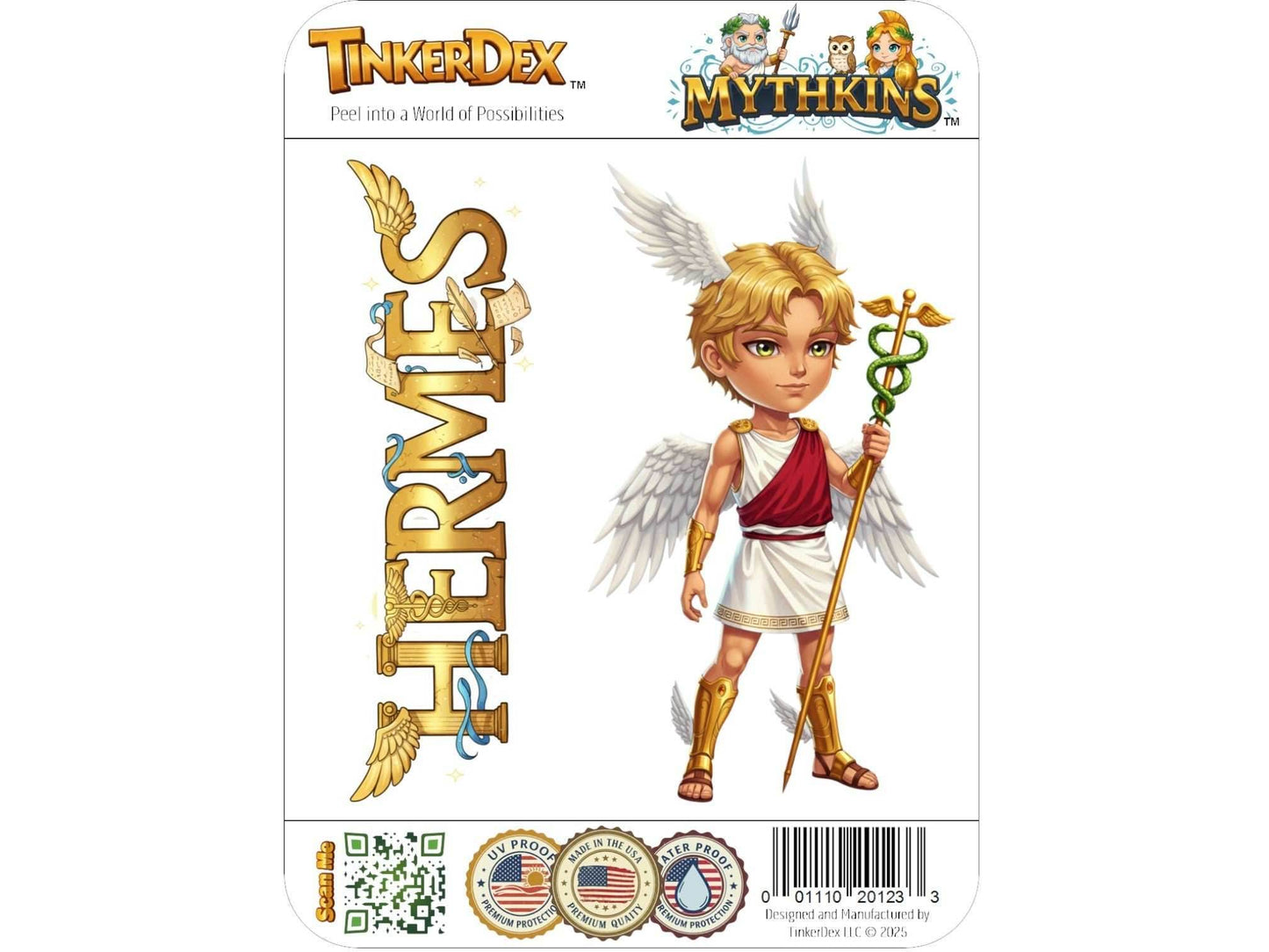 Hermes Sticker and Magnet – Diaktoros Mythkins™ – Messenger of the Gods | Waterproof & UV-Proof - Sticker / Mini