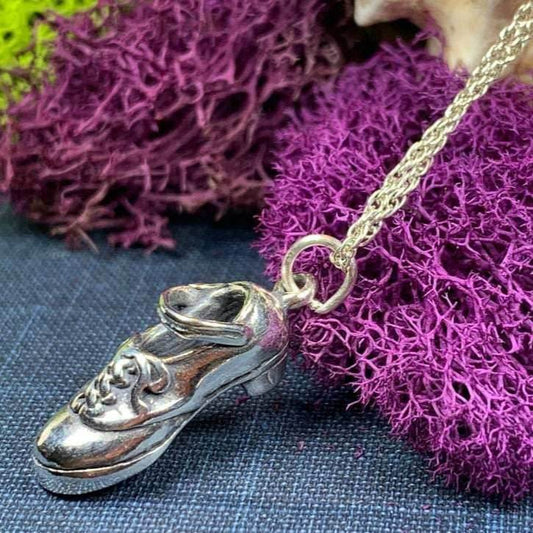 Lovely Irish Dance Shoe Necklace - 18