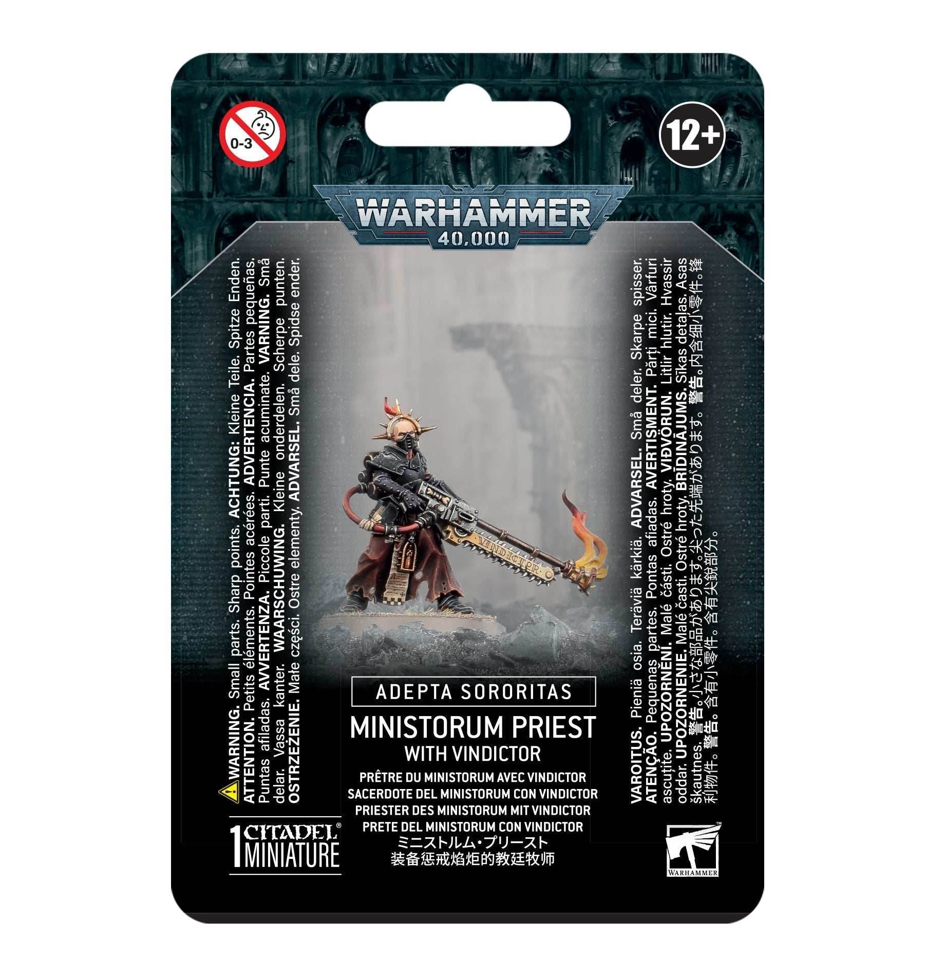 Warhammer 40K: Adepta Sororitas - Ministorum Priest with Vindictor - 