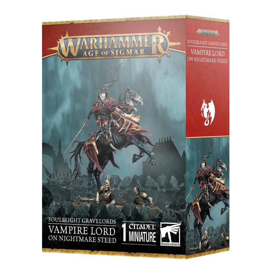 Warhammer: Soulblight Gravelords - Vampire Lord on Nightmare Steed - 