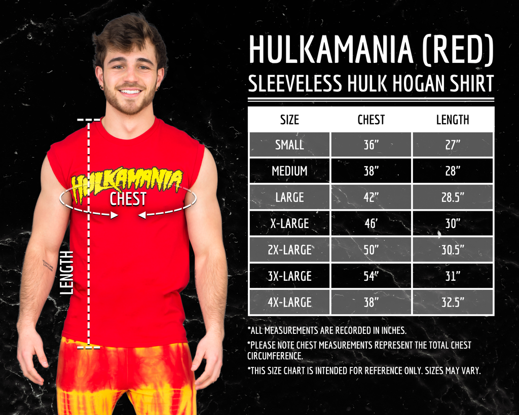 Hulk Hogan Hulkamania Sleeveless Red T-shirt