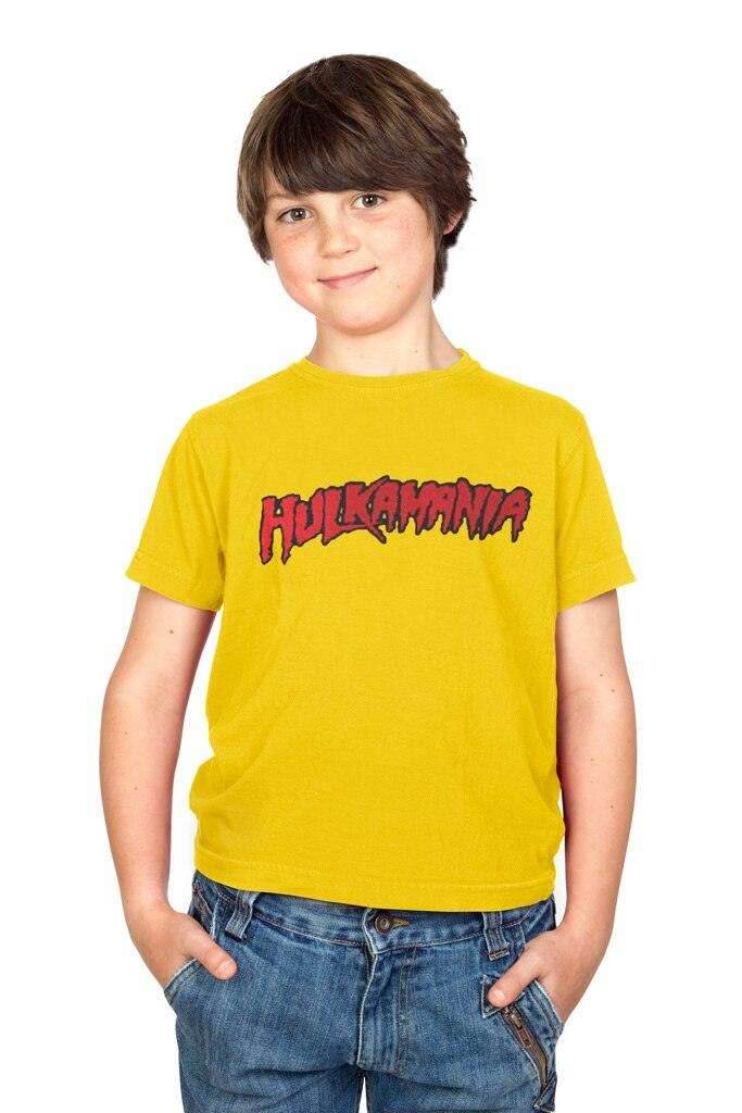 Hulkamania Hulk Hogan Youth T-shirt - YS / Yellow