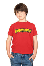 Hulkamania Hulk Hogan Youth T-shirt - YS / Red