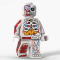 Human Body Guy Visible Anatomy Man White Color Lego Minifigures custom toys
