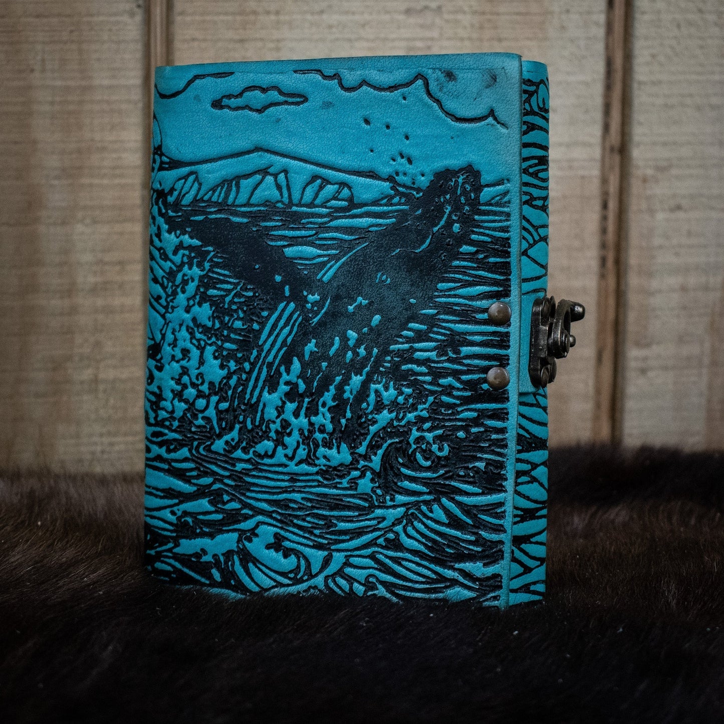 "Humpback Family" Leather Journal