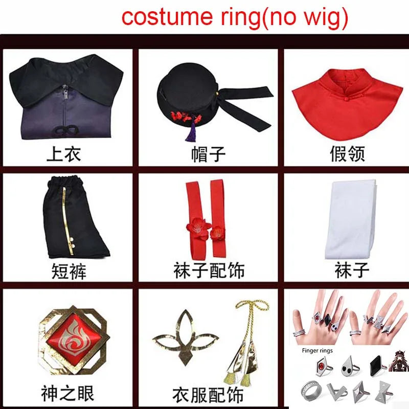 Hutao Cosplay Femme Halloween Costume Anime Clothes For Women Disfraz Mujer Adulta For Adults Ropa Para Hu Tao  outfits