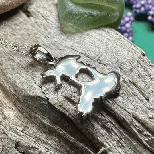 Wales Celtic Necklace - Sterling Silver