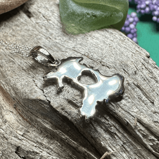 Wales Celtic Necklace - Sterling Silver