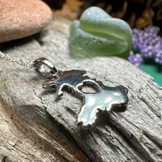 Wales Celtic Necklace - Sterling Silver