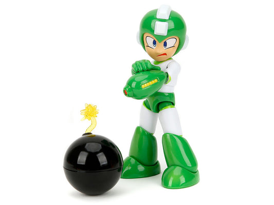 Hyper Bomb 4.5" Moveable Figure with Accessories and Alternate Head and Hands "Mega Man" (1987) Video Game Model by Jada