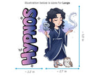 Hypnos Sticker and Magnet – Hedymos Mythkins™ – Greek God of Sleep | Waterproof & UV-Proof - Sticker / Large