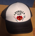 Adjustable 7-Panel Trucker Baseball Cap with Hyrule Club Hellfire Zelda Parody Design - Durable Snapback Closure, Breathable Mesh Back, Cotton Front Panel, One Size Fits Most