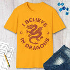I Believe in Dragons Shirt - Natural / S