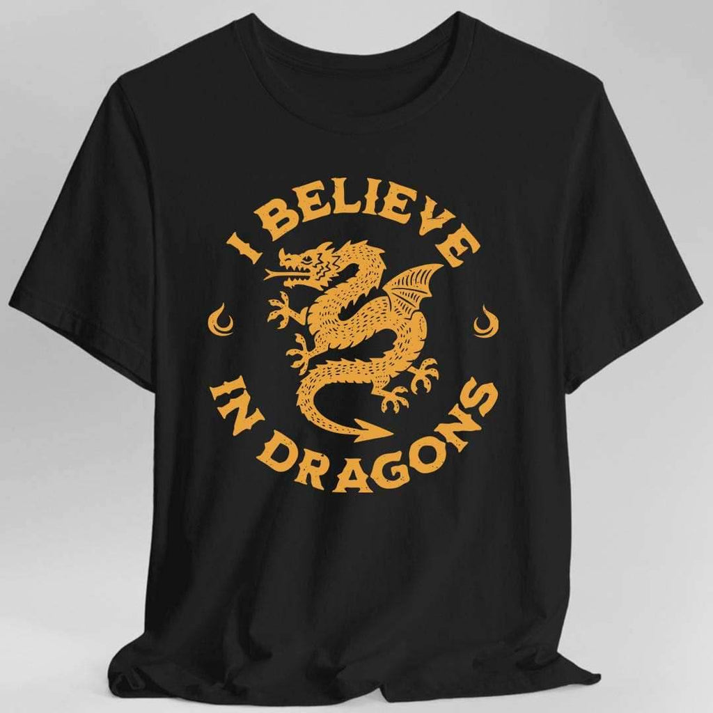 I Believe in Dragons Shirt - Black / S