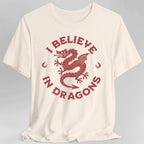 I Believe in Dragons Shirt - Natural / S