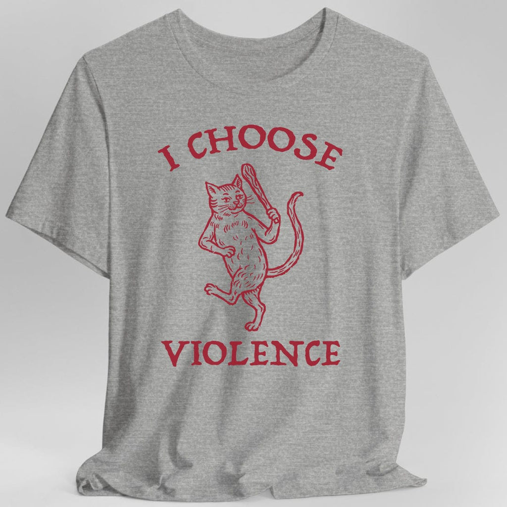 I Choose Violence Cat T-Shirt