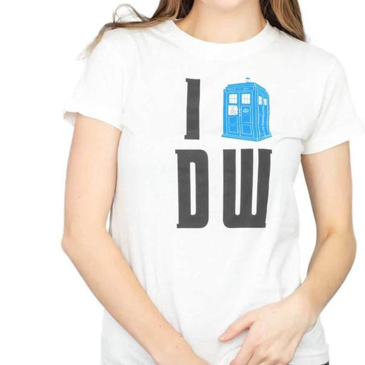 I Heart (Tardis) DW T-shirt - S
