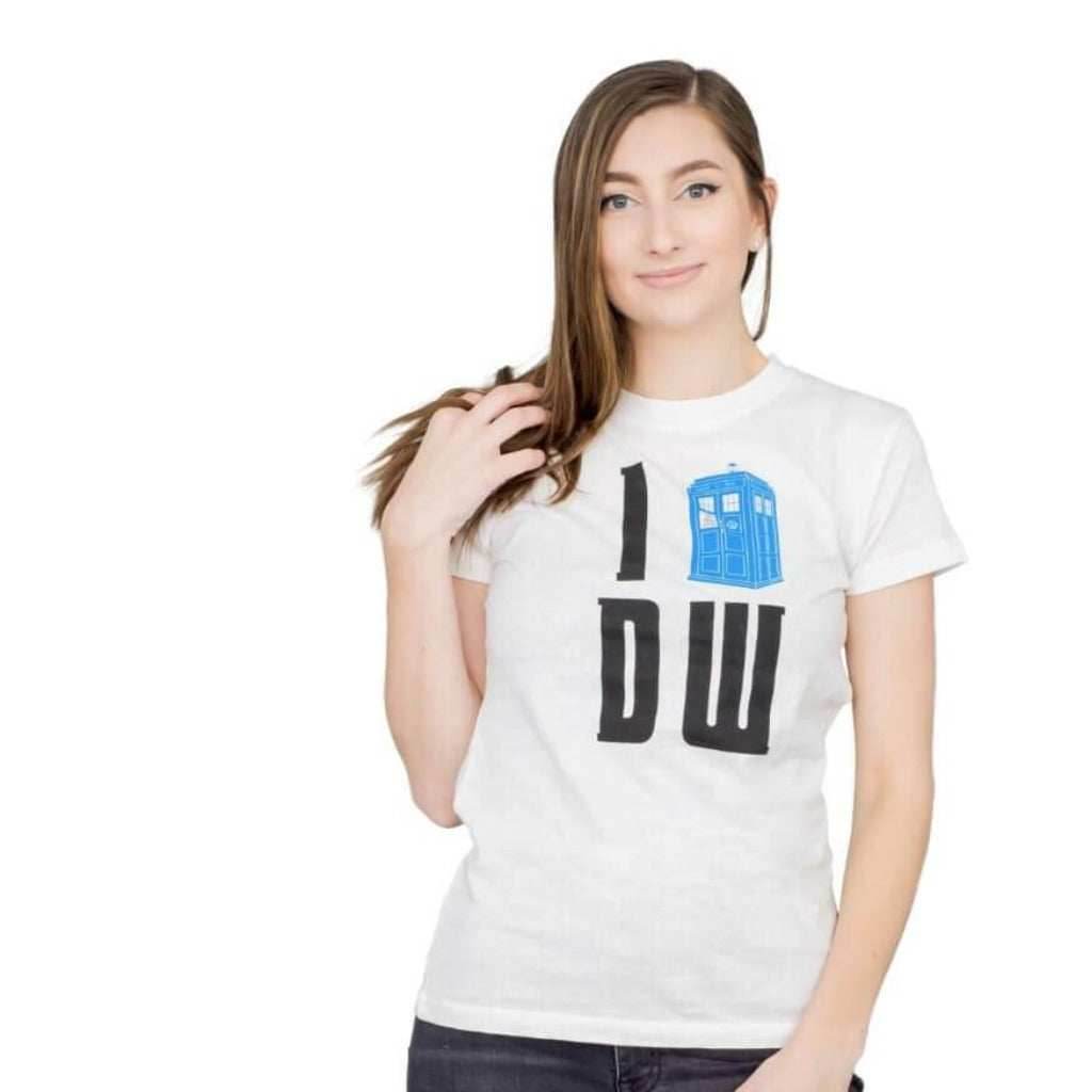I Heart (Tardis) DW T-shirt - S