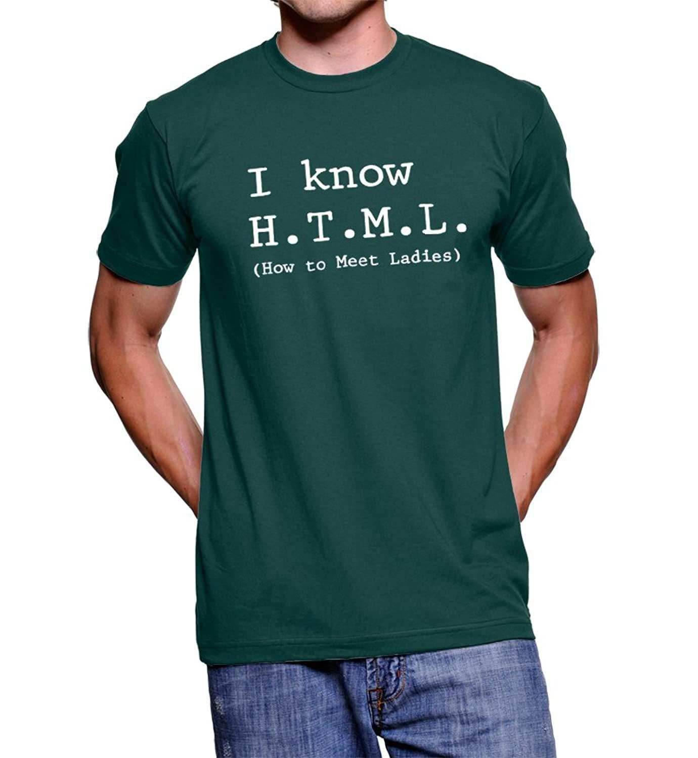 I Know HTML How to Meet Ladies T-shirt - L