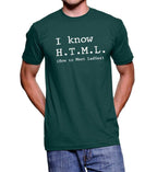I Know HTML How to Meet Ladies T-shirt - 2X