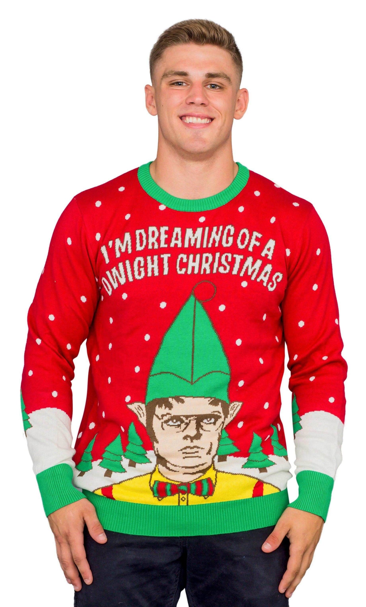 I'm Dreaming a Dwight Christmas Adult Ugly Sweater - L