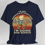 I'm Not Procrastinating I'm Doing Side Quests T-Shirt - Navy / S