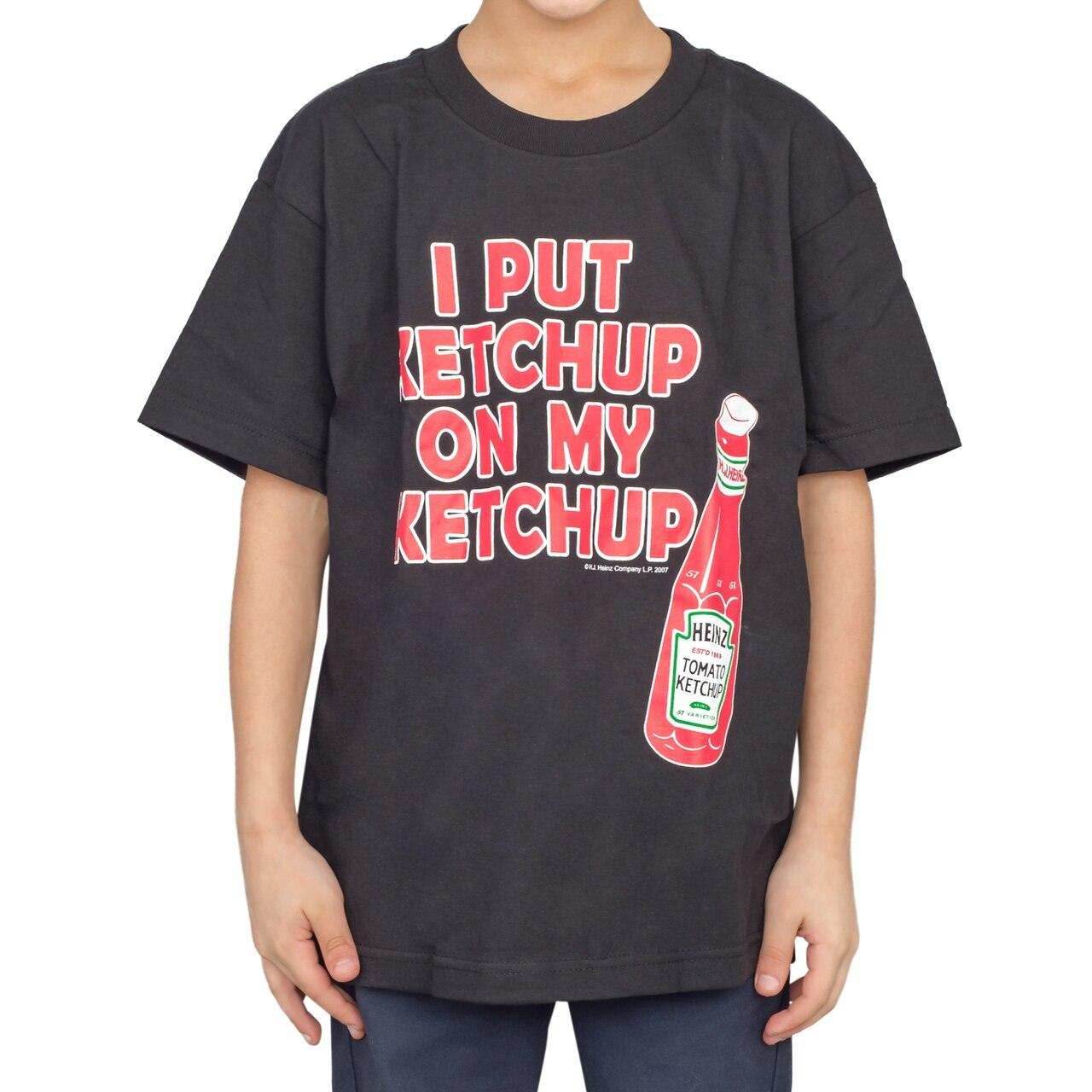 I Put Ketchup on My Ketchup Youth T-shirt - YS / Black
