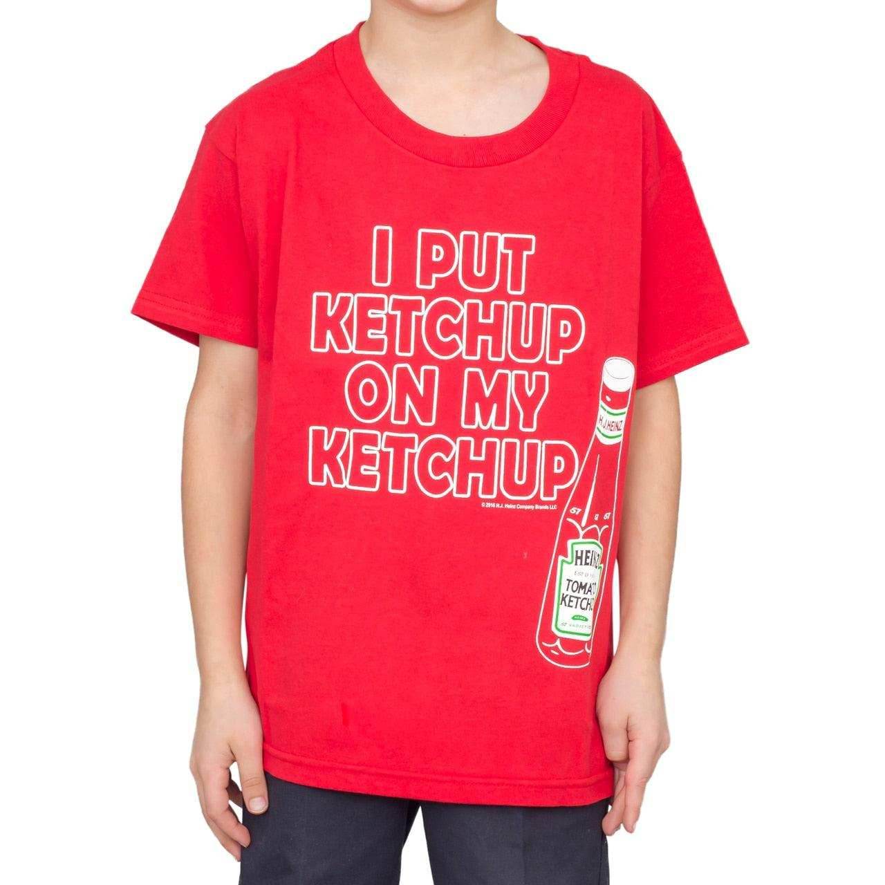 I Put Ketchup on My Ketchup Youth T-shirt - YS / Black