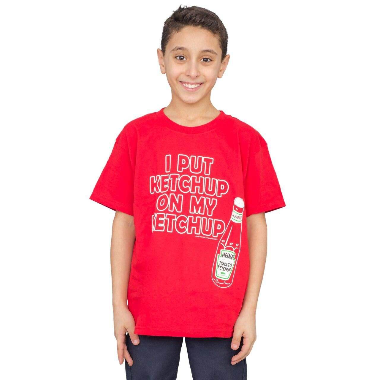I Put Ketchup on My Ketchup Youth T-shirt - YS / Black