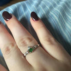 Dalkey Petite Claddagh Ring - 6 / Blue
