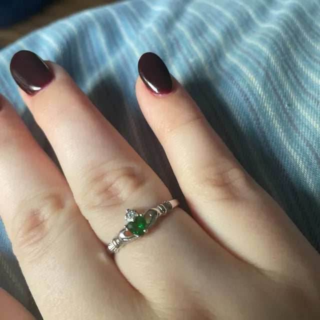 Dalkey Petite Claddagh Ring - 6 / Blue